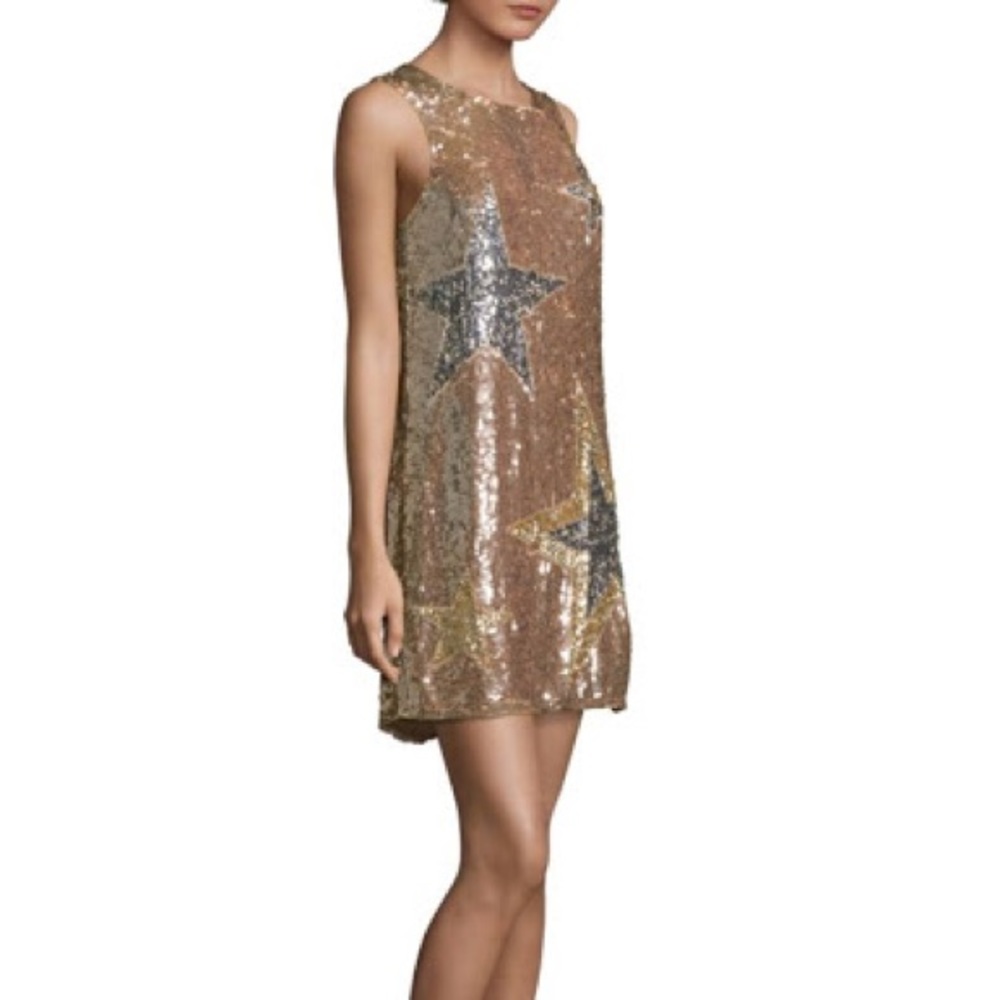 Parker Blush Sequin Star Shift Dress